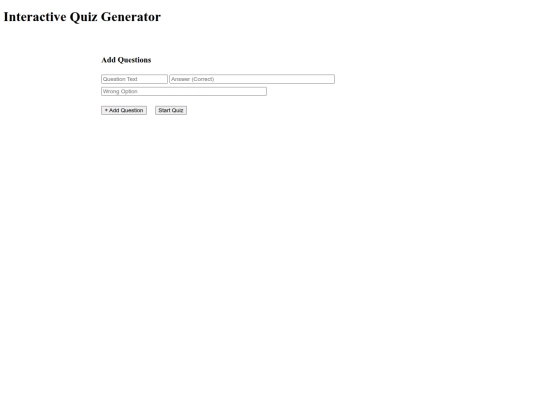 pages/quiz-generator screenshot