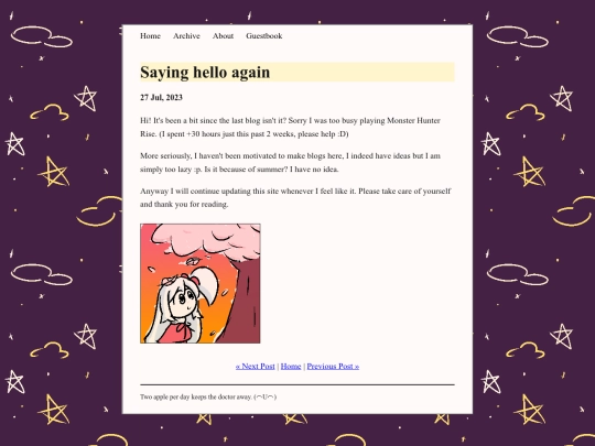 posts/2023-07-27-Saying-hello-again screenshot