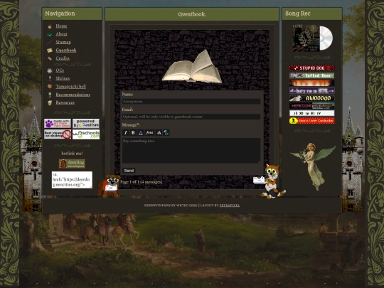 guestbook screenshot