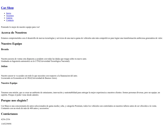 carshop/nosotros screenshot