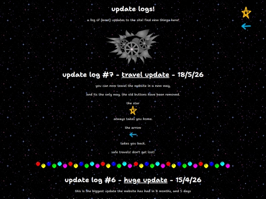 blog/updates screenshot