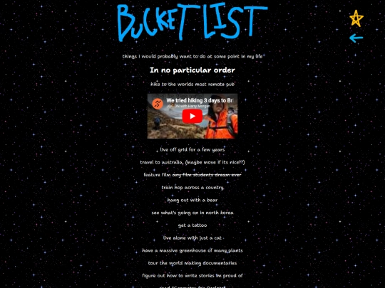 bucketlist screenshot