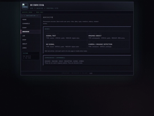 archive screenshot
