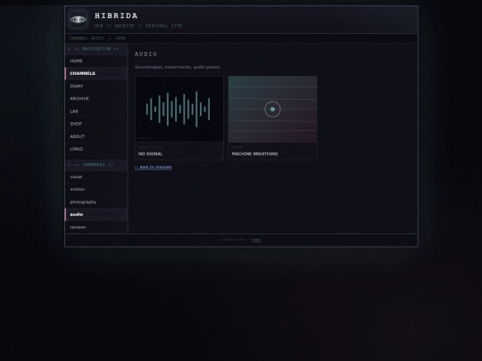 channels/audio screenshot