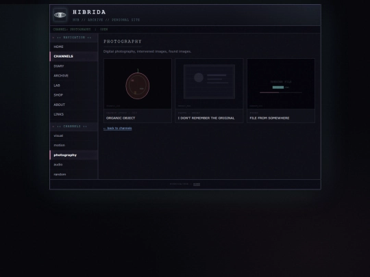 channels/photography screenshot