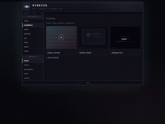 channels/visual screenshot