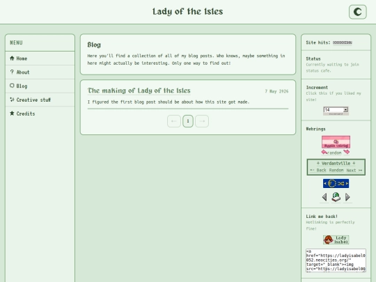 blog/posts screenshot