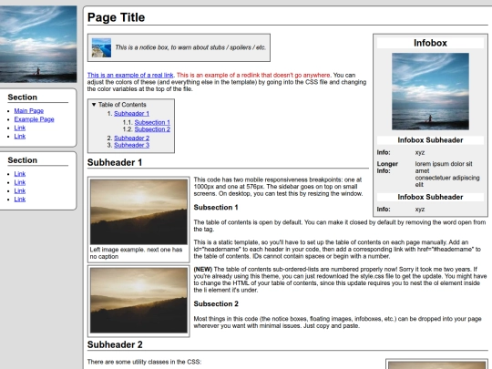 example screenshot