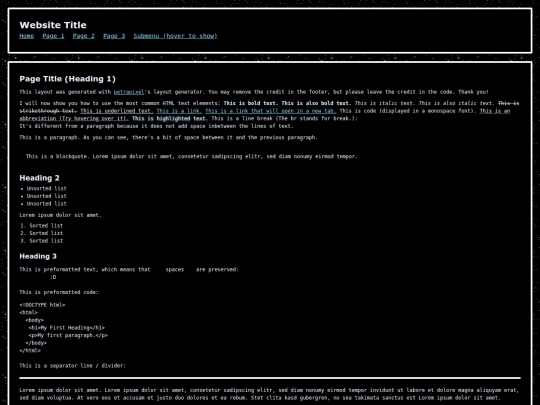 index screenshot