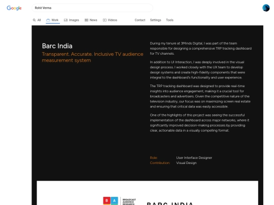 work/barc india screenshot