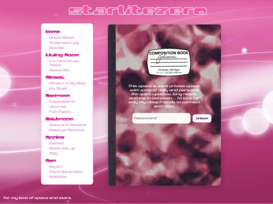pages/bedroom/journal screenshot