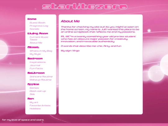pages/living room/aboutme screenshot