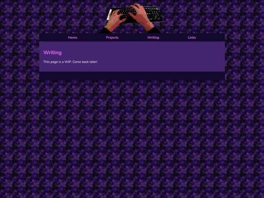 writing screenshot