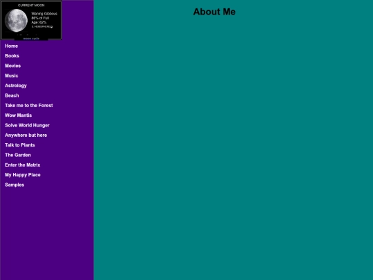 About/aboutme screenshot
