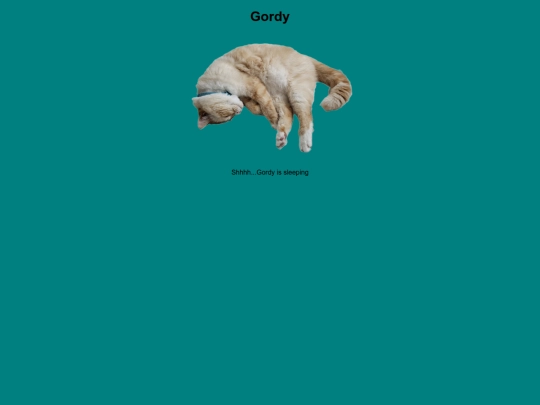 About/gordy screenshot