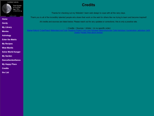 Credits screenshot
