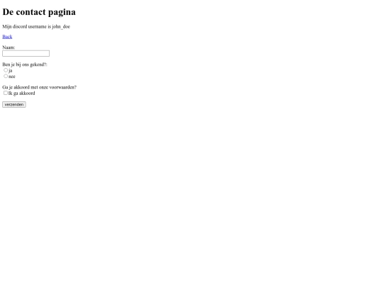 contact screenshot