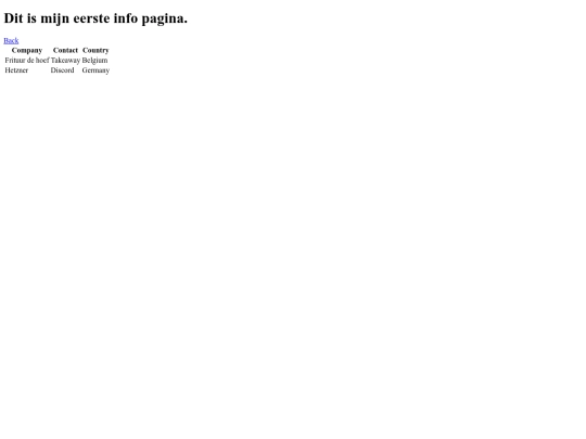 info screenshot
