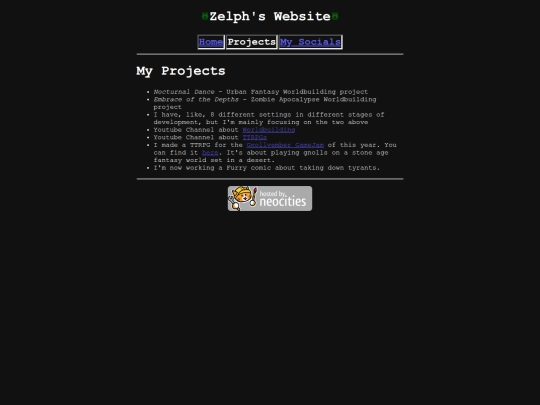projects screenshot
