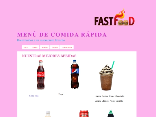 bebidas screenshot