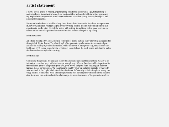 artiststatement screenshot