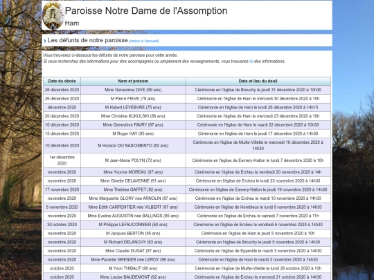 deces-2020 screenshot