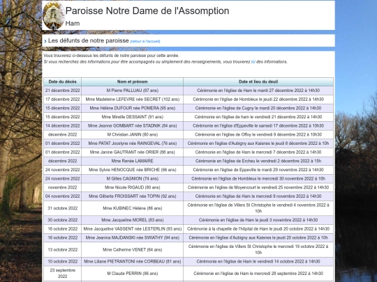 deces-2022 screenshot