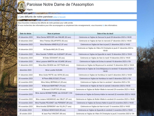 deces-2023 screenshot