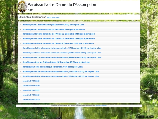 homelies-2019 screenshot