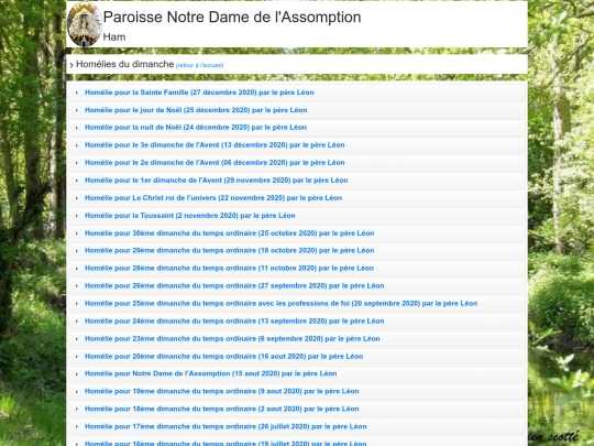 homelies-2020 screenshot