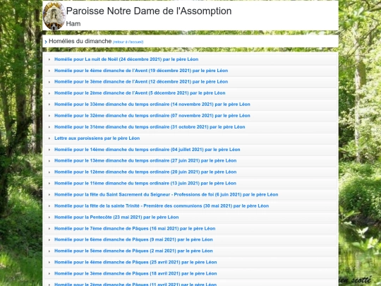 homelies-2021 screenshot