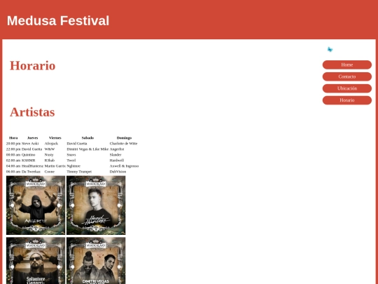 horario screenshot