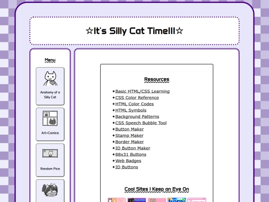 links screenshot
