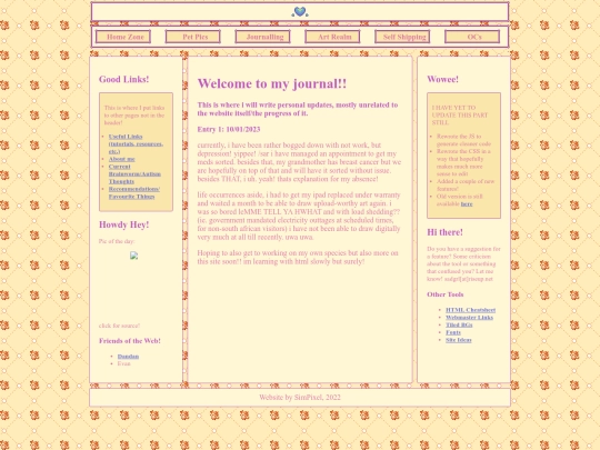 blog screenshot