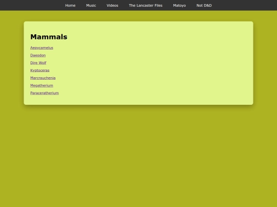 notdnd_mammals screenshot