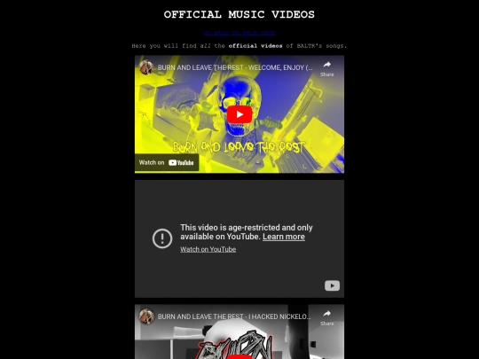 videos screenshot