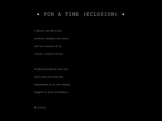 poems/eclosion screenshot