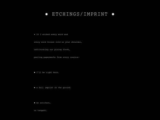 poems/etchings screenshot