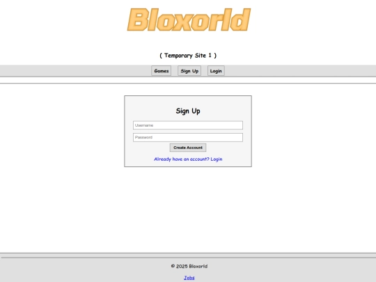 bloxorld/signup screenshot