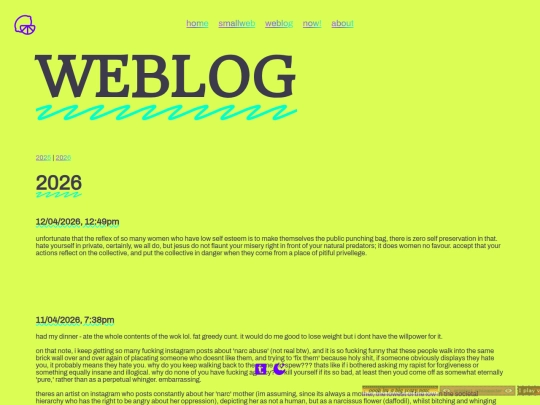weblog screenshot