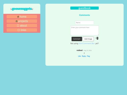 guestbook screenshot