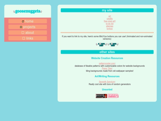 links screenshot