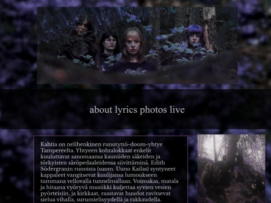 kahtialandingpage screenshot