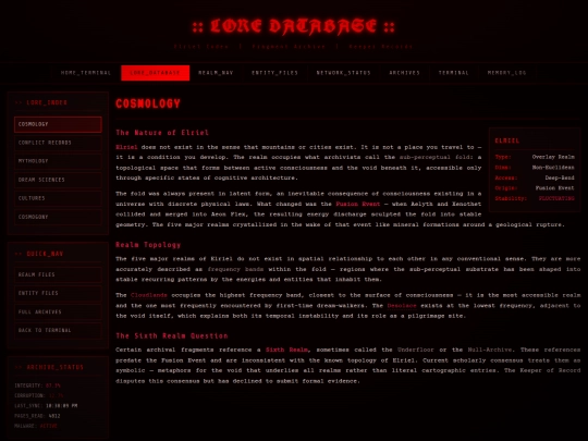 lore screenshot