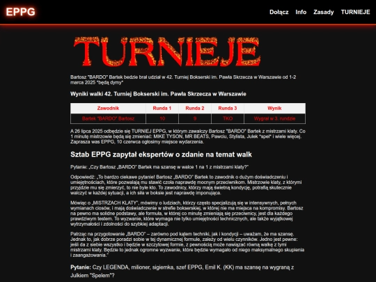 TURNIEJE screenshot