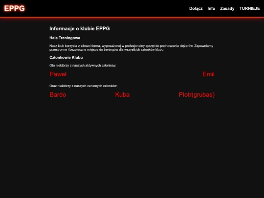 info screenshot