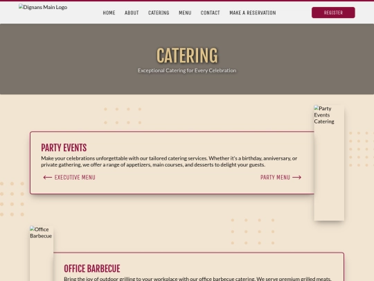 catering screenshot