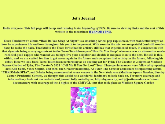blog screenshot