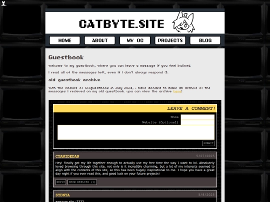 guestbook screenshot