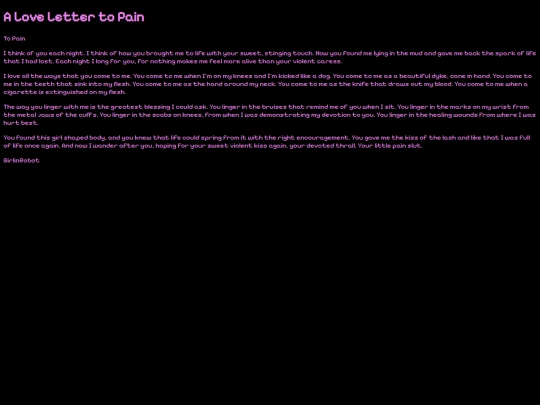 LoveLettertoPain screenshot